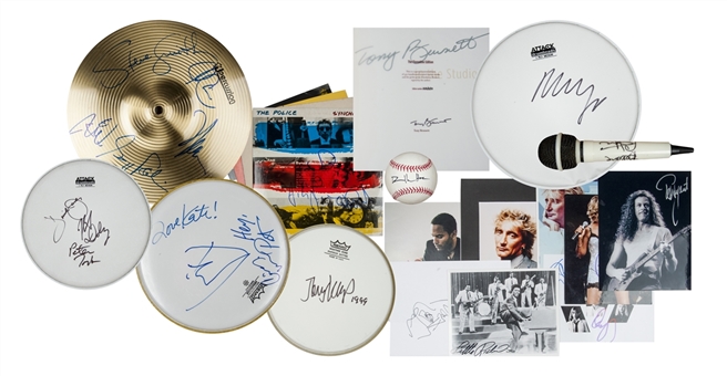 Tremendous Lot  (20) Music Signed Items Featuring Tony Bennett, Lenny Kravitz, Tina Turner, Little Richard, Dave Matthews, The Monkees, The Police, Neil Young, Peter Gabriel and Others (PSA/DNA)